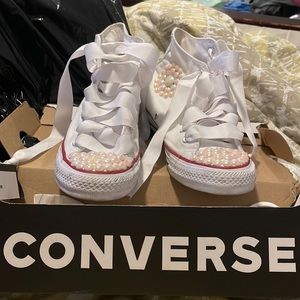 Custom studded converse